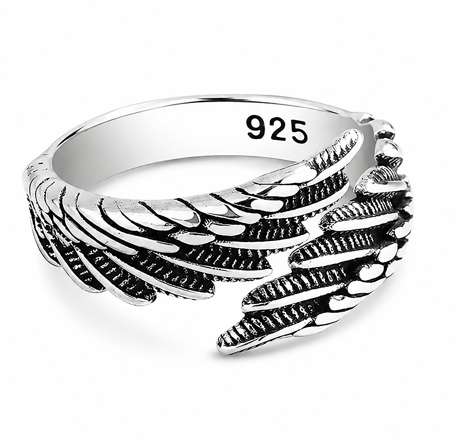 Sterling Silver Wing Ring - Adjustable