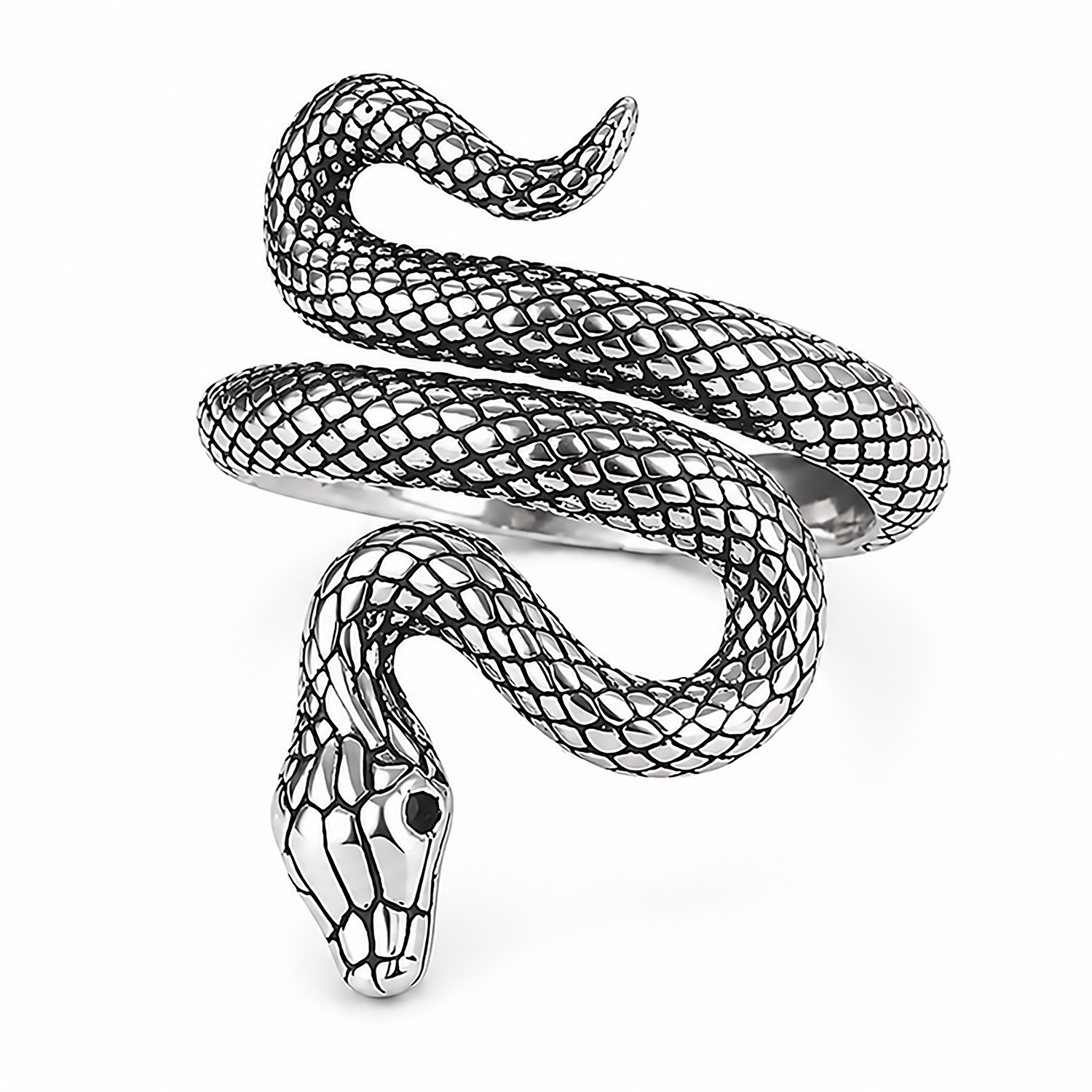 Sterling Silver Ajustable Serpant Ring
